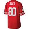 Image of Jerry Rice San Francisco 49ers Mitchell &amp; Ness Retired Player Vintage Replica Jersey - Scarlet 2019