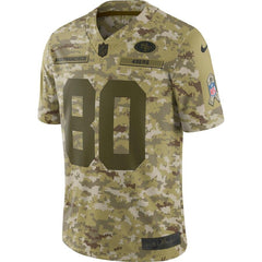 Jerry Rice San Francisco 49ers Salute to Service Retired Player Limited Jersey – Camo 2019