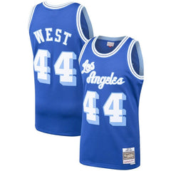 Jerry West Los Angeles Lakers Mitchell &amp; Ness Hardwood Classics 1960-61 Swingman Jersey – Royal 2019