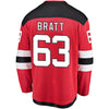 Image of Jesper Bratt New Jersey Devils Home Breakaway Player Jersey – Red 2019