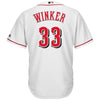 Image of Jesse Winker Cincinnati Reds Majestic Home Cool Base Player Jersey – White 2019