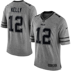 Jim Kelly Buffalo Bills Gridiron Gray Limited Jersey - Gray 2019