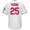 Image of Jim Thome Cleveland Indians Majestic Hall of Fame Induction Patch Cool Base Jersey – White 2019