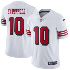 Jimmy Garoppolo San Francisco 49ers Color Rush Vapor Untouchable Limited Player Jersey – White 2019
