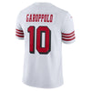 Image of Jimmy Garoppolo San Francisco 49ers Color Rush Vapor Untouchable Limited Player Jersey – White 2019