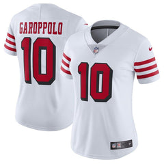 Jimmy Garoppolo San Francisco 49ers Women's Color Rush Vapor Untouchable Limited Player Jersey – White 2019
