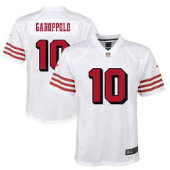 Jimmy Garoppolo San Francisco 49ers Youth Color Rush Player Game Jersey – White 2019
