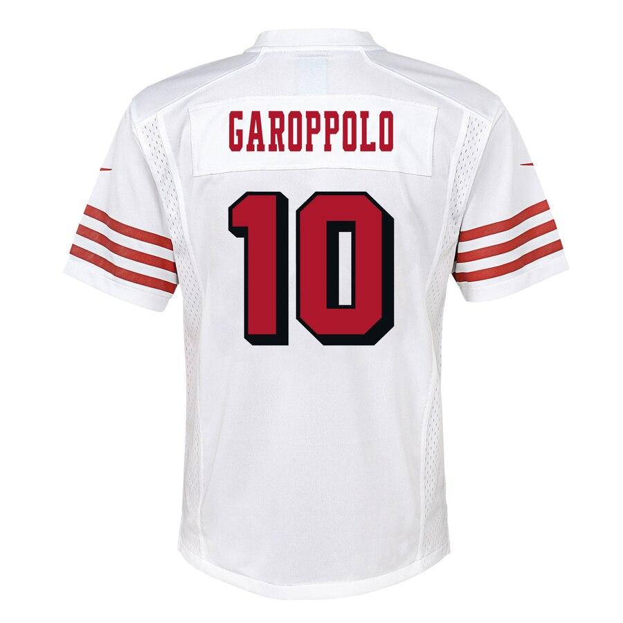 Jimmy Garoppolo San Francisco 49ers Youth Color Rush Player Game Jersey – White 2019