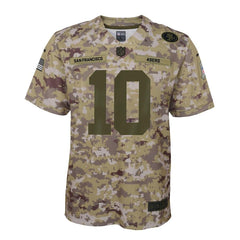 Jimmy Garoppolo San Francisco 49ers Youth Salute to Service Game Jersey - Camo 2019