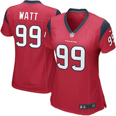 JJ Watt Houston Texans Women's Game Jersey - Red 2019