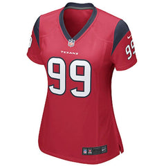 JJ Watt Houston Texans Women's Game Jersey - Red 2019