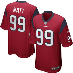 JJ Watt Houston Texans Youth Alternate Game Jersey - Red 2019