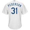Image of Joc Pederson Los Angeles Dodgers Majestic Official Cool Base Player Jersey - White 2019