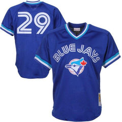 Joe Carter Toronto Blue Jays Mitchell &amp; Ness 1993 Cooperstown Collection Mesh Batting Practice Jersey - Royal 2019