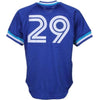 Image of Joe Carter Toronto Blue Jays Mitchell &amp; Ness 1993 Cooperstown Collection Mesh Batting Practice Jersey - Royal 2019