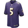 Image of Joe Flacco Baltimore Ravens Game Jersey - Purple 2019