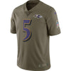 Image of Joe Flacco Baltimore Ravens Salute to Service Limited Jersey - Olive 2019