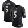 Image of Joe Flacco Baltimore Ravens Speed Machine Limited Player Jersey - Black 2019