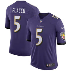 Joe Flacco Baltimore Ravens Speed Machine Limited Player Jersey - Purple 2019