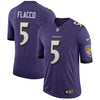 Image of Joe Flacco Baltimore Ravens Speed Machine Limited Player Jersey - Purple 2019