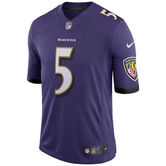 Joe Flacco Baltimore Ravens Speed Machine Limited Player Jersey - Purple 2019