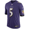 Image of Joe Flacco Baltimore Ravens Speed Machine Limited Player Jersey - Purple 2019