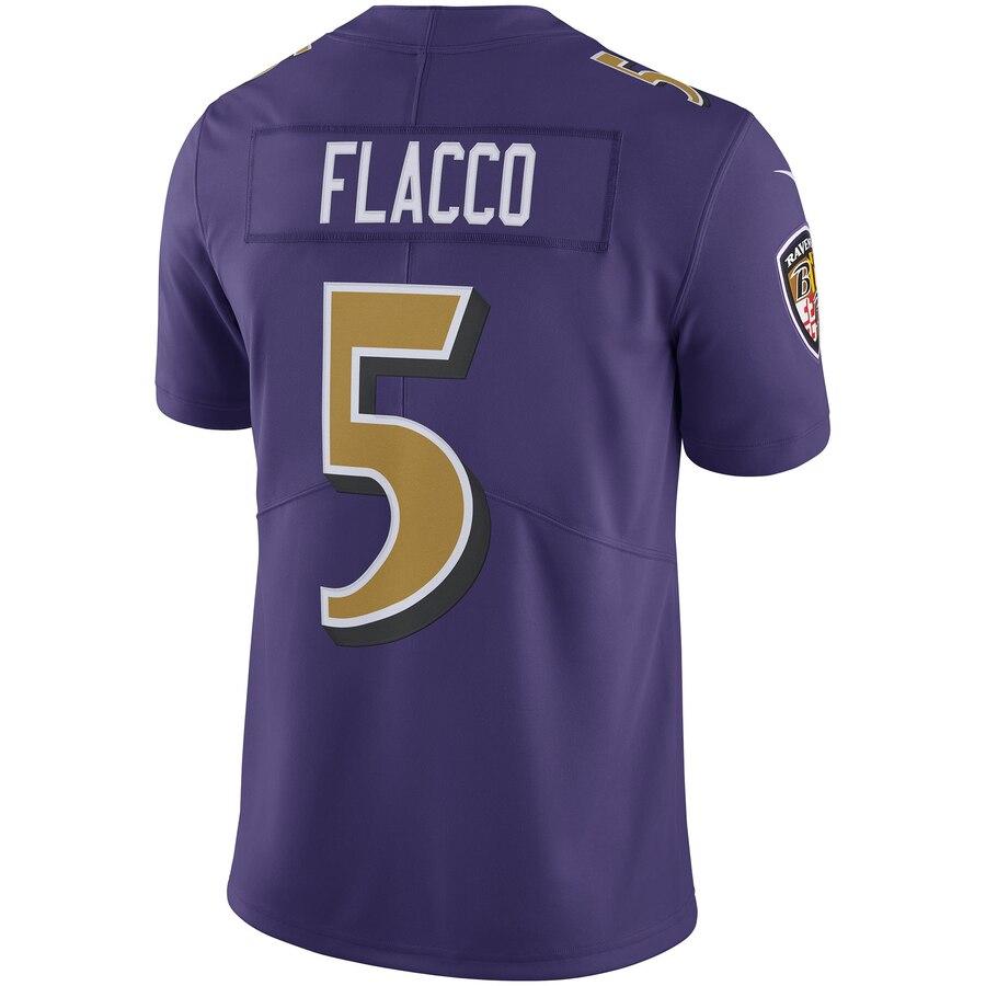 Joe Flacco Baltimore Ravens Vapor Untouchable Color Rush Limited Player Jersey - Purple 2019