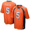 Image of Joe Flacco Denver Broncos Game Jersey – Orange 2019