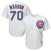 Image of Joe Maddon Chicago Cubs Majestic Cool Base Player Jersey - White 2019