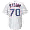 Image of Joe Maddon Chicago Cubs Majestic Cool Base Player Jersey - White 2019
