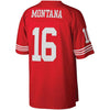 Image of Joe Montana San Francisco 49ers Mitchell &amp; Ness Retired Player Vintage Replica Jersey - Scarlet 2019