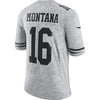 Image of Joe Montana San Francisco 49ers Retired Gridiron Gray II Limited Jersey - Gray 2019