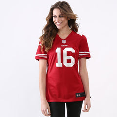 Joe Montana San Francisco 49ers Women's Retired Game Jersey - Scarlet 2019