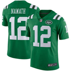 Joe Namath New York Jets Color Rush Vapor Untouchable Retired Player Limited Jersey – Green 2019