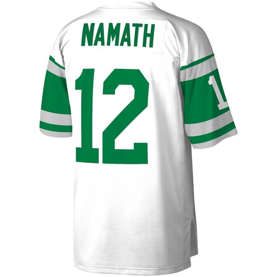 Joe Namath New York Jets Mitchell &amp; Ness 1968 Retired Player Vintage Replica Jersey - White 2019
