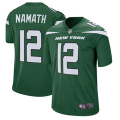 Joe Namath New York Jets Retired Player Game Jersey – Gotham Green 2019