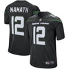 Image of Joe Namath New York Jets Retired Player Game Jersey – Stealth Black 2019