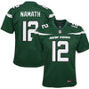 Image of Joe Namath New York Jets Youth Game Jersey – Gotham Green 2019