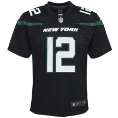 Joe Namath New York Jets Youth Retired Player Game Jersey – Stealth Black 2019