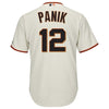 Image of Joe Panik San Francisco Giants Majestic Cool Base Player Jersey - Cream 2019