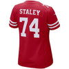 Image of Joe Staley San Francisco 49ers Women's Game Jersey – Scarlet 2019