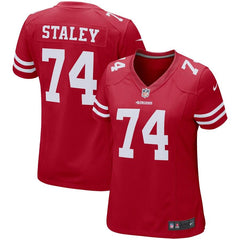 Joe Staley San Francisco 49ers Women's Game Jersey – Scarlet 2019