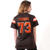 Image of Joe Thomas Cleveland Browns Women's Game Jersey - Brown 2019