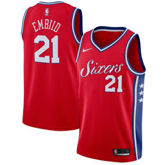 Joel Embiid Philadelphia 76ers Swingman Jersey - Statement Edition – Red 2019