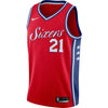 Image of Joel Embiid Philadelphia 76ers Swingman Jersey - Statement Edition – Red 2019