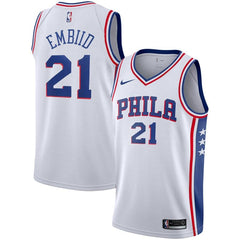 Joel Embiid Philadelphia 76ers Swingman Player Jersey - Association Edition – White 2019