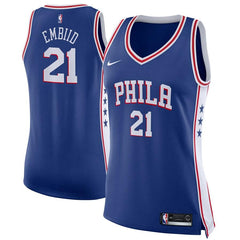 Joel Embiid Philadelphia 76ers Women's Swingman Jersey Royal - Icon Edition 2019