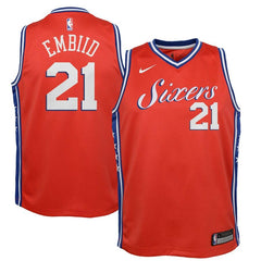 Joel Embiid Philadelphia 76ers Youth Swingman Jersey Red - Statement Edition 2019
