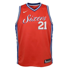 Joel Embiid Philadelphia 76ers Youth Swingman Jersey Red - Statement Edition 2019