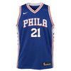 Image of Joel Embiid Philadelphia 76ers Youth Swingman Jersey Royal - Icon Edition 2019